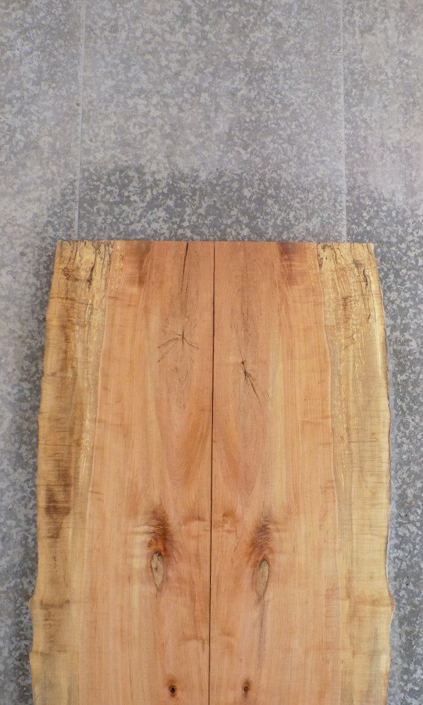 2- Live Edge Bookmatched Maple Dining/Kitchen Table Top Slabs 20533-20534