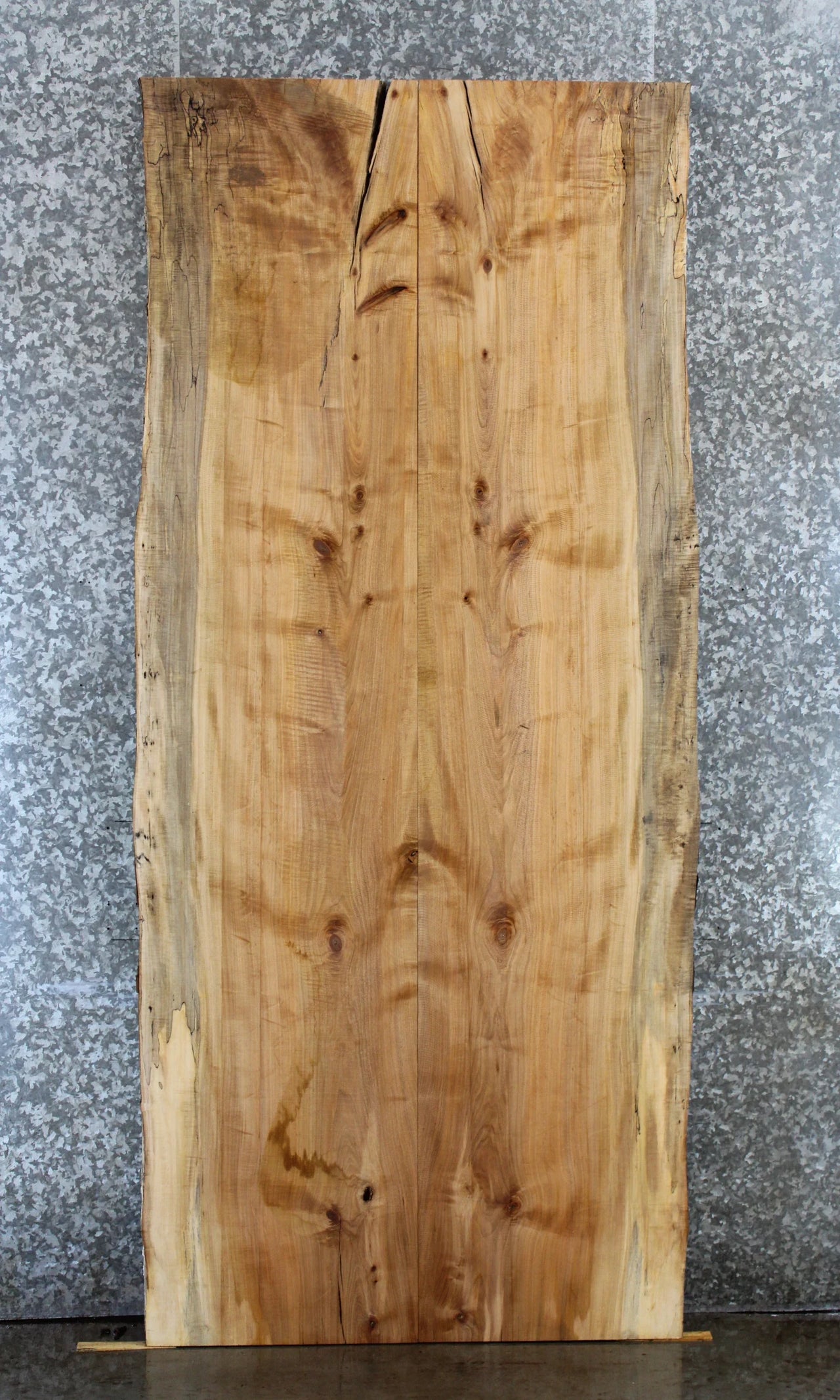 2- Spalted Maple Live Edge Dining Table Top Slabs 20549-20550