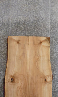 Thumbnail for 2- Bookmatched Live Edge Maple Dining Table Top Slabs 20570-20571