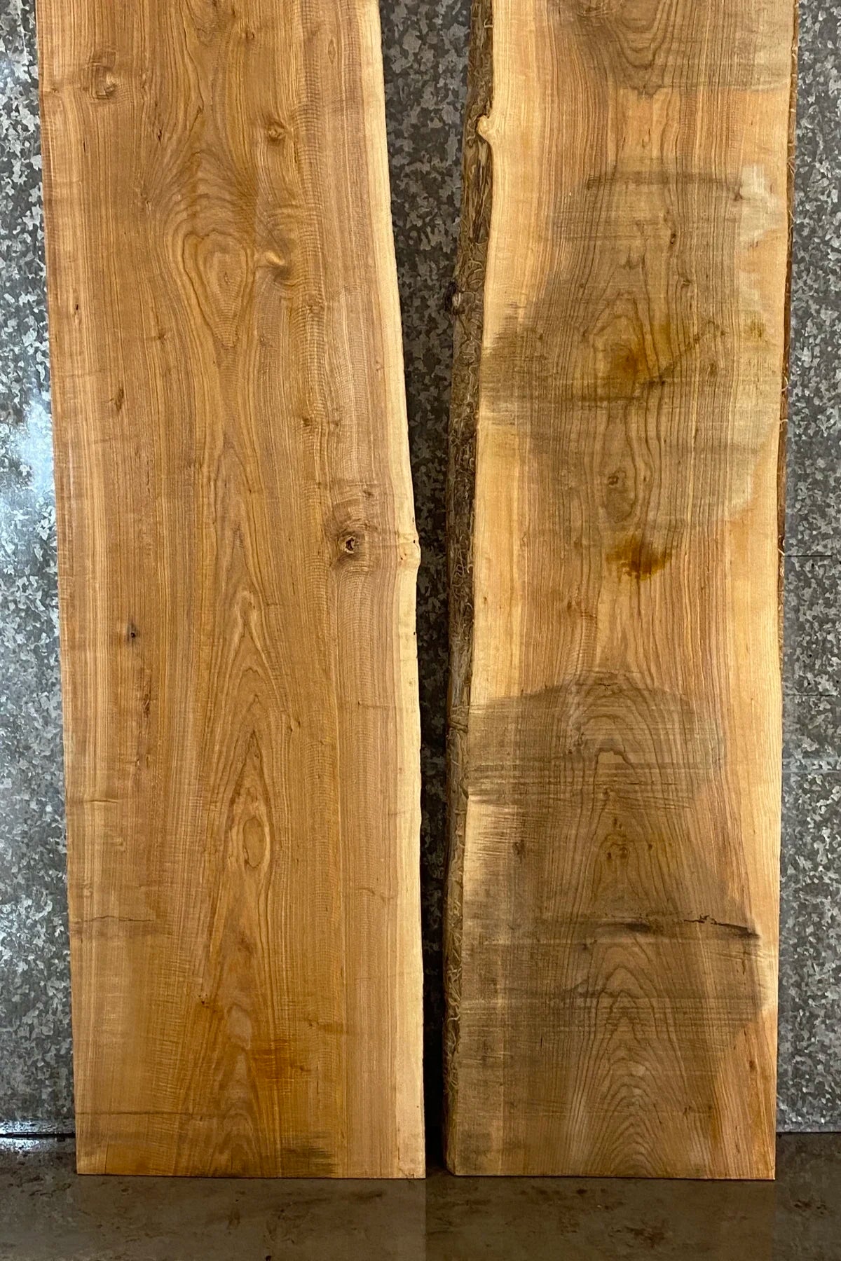 2- Live Edge Ash Rustic Dining Room, Kitchen Table Top Set 20577-20578