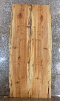 Thumbnail for 2- Natural Edge Spalted Maple Bookmatched Dining Table Top Slabs 20635-20636