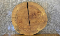 Thumbnail for Natural Edge Round Cut Ash Sofa/End Table Top Slab CLOSEOUT 20857