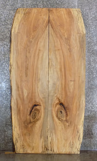 Thumbnail for 2- Bookmatched Live Edge Spalted Maple Dining Table Top Slabs 361-362