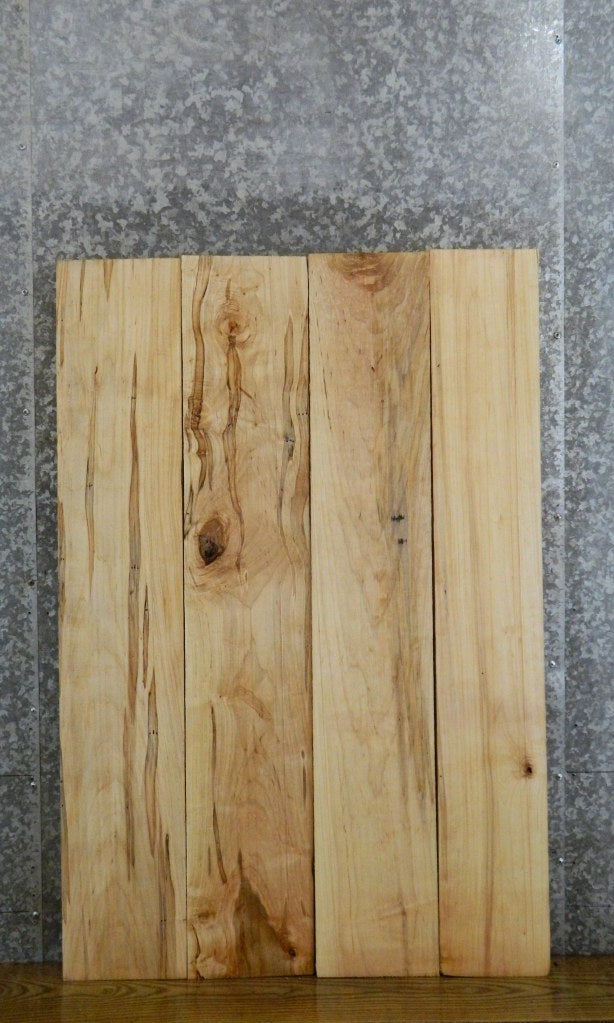 4- Kiln Dried Ambrosia Maple Salvaged Lumber Boards 41840