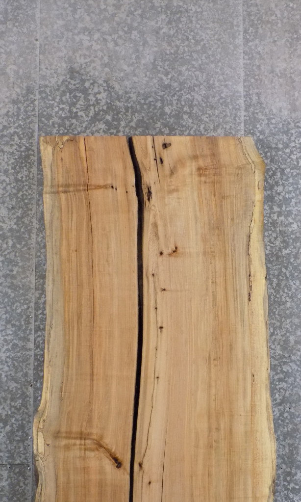 2- Live Edge Spalted Maple River Table Top/Split Board Slabs 45017