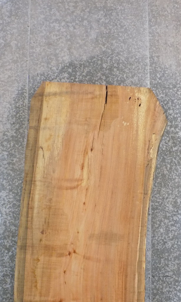 Reclaimed Natural Edge Spalted Maple Desk/Table Top Slab 45077