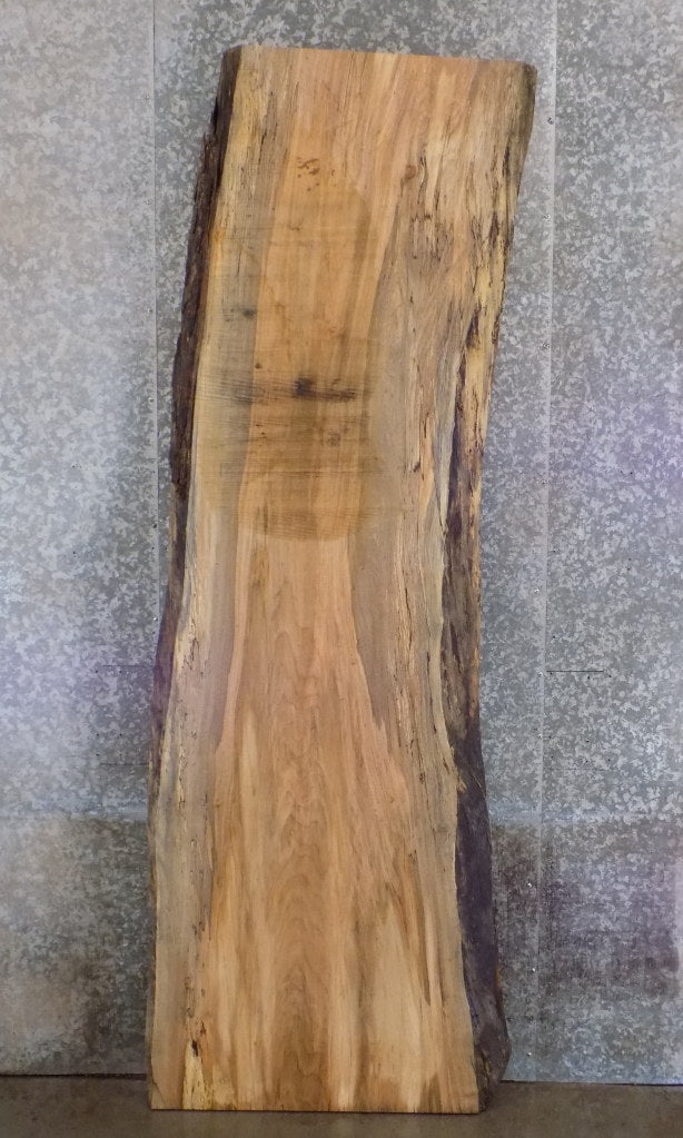 Rustic Live Edge Spalted Maple Office Desk/Table Top Slab 45081