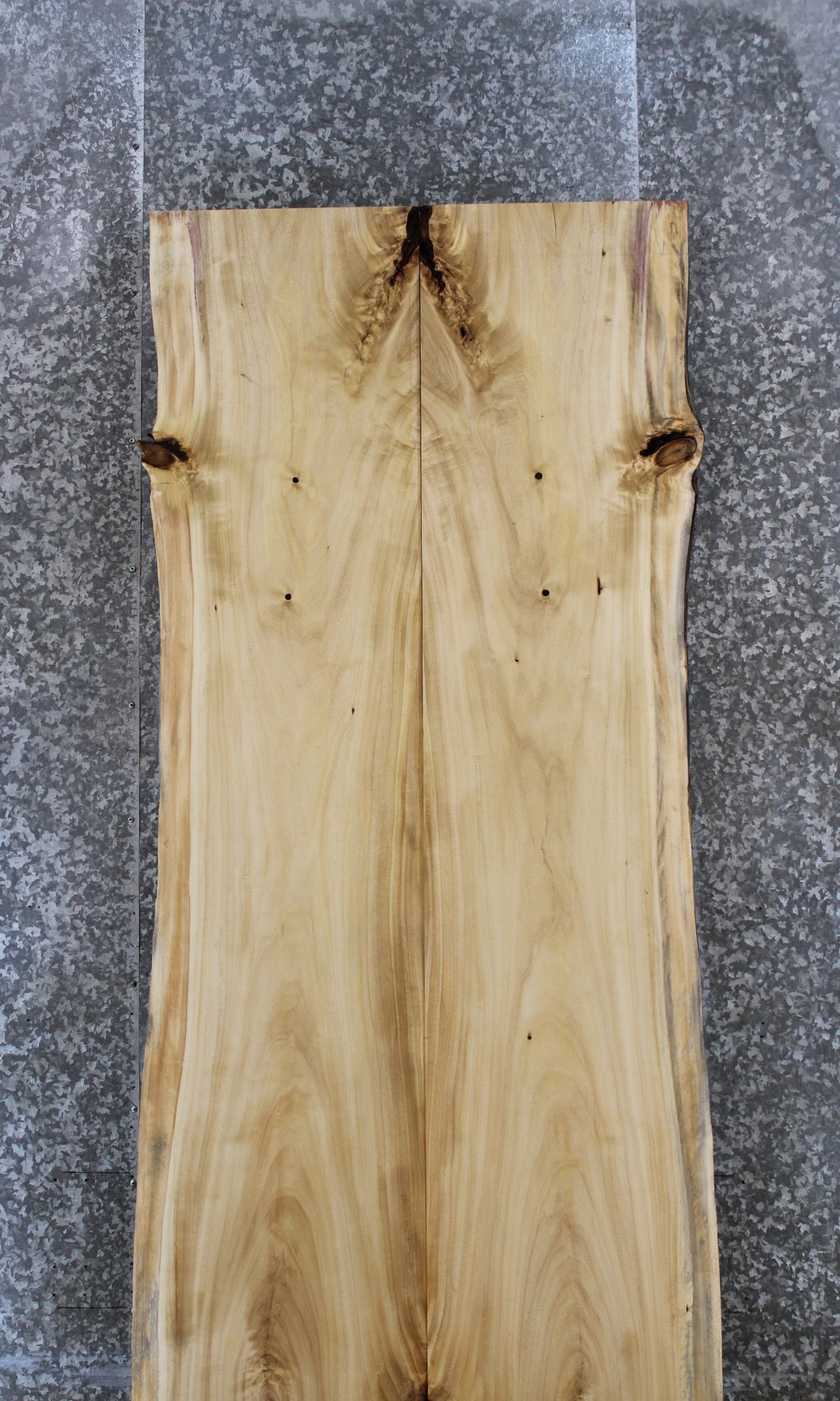 2- Natural Edge Maple Dining Table Top, Wood Live Edge Slabs 818-819