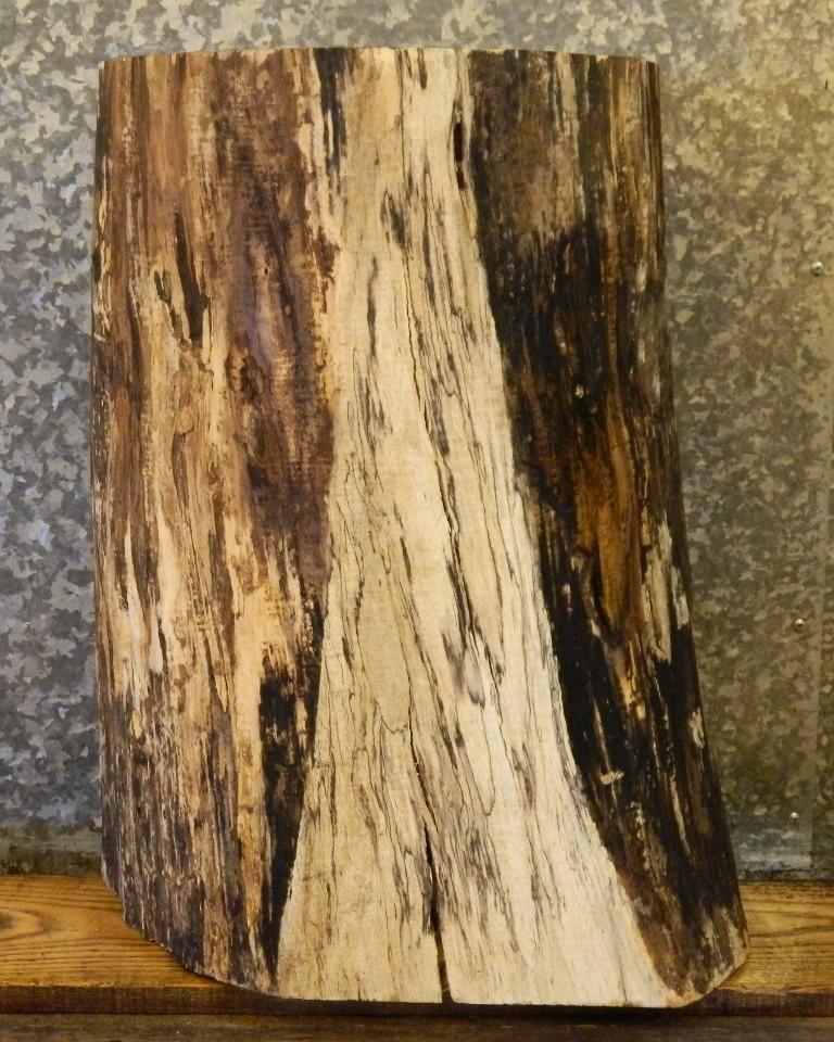 Spalted Maple Natural Edge Pedastal Base/Small Log CLOSEOUT 8555