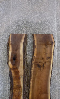 Thumbnail for 2- Live Edge Black Walnut Bookmatched Pond/River Table Top Slabs 978-979