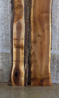 Thumbnail for 2- Live Edge Black Walnut Bookmatched Pond/River Table Top Slabs 978-979