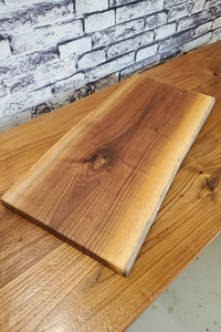 Thumbnail for Finished Black Walnut Live Edge Charcuterie Board