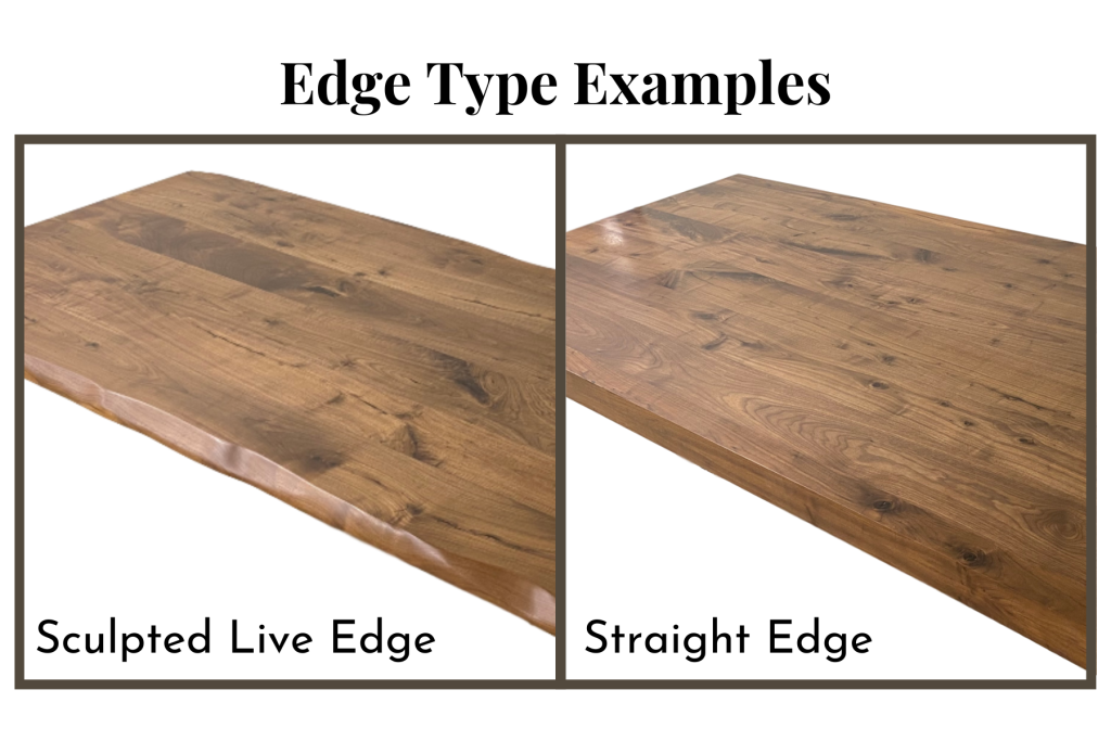 Custom Wood Table Top with X-Legs