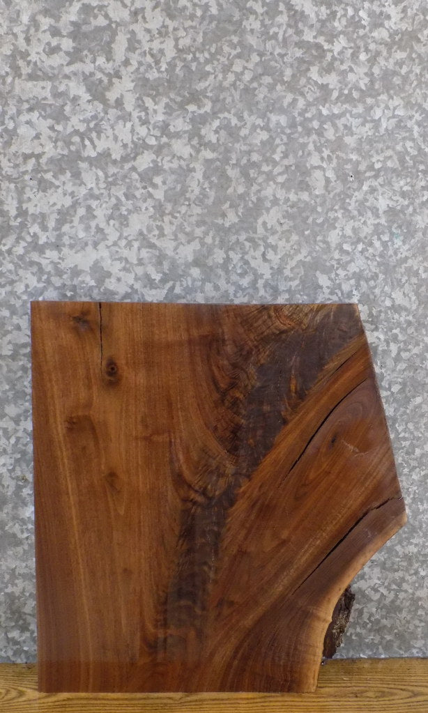 Black Walnut Rustic Partial Live Edge Entry/End Table Top Slab 13321