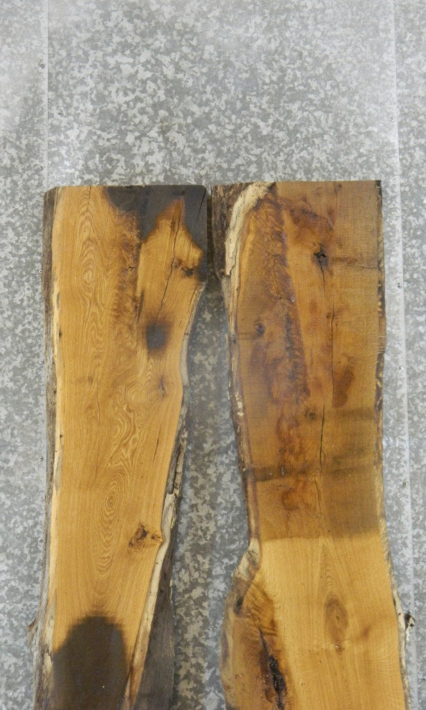 2- White Oak Live Edge Bar/Table Top Wood Slabs CLOSEOUT 20448-20449