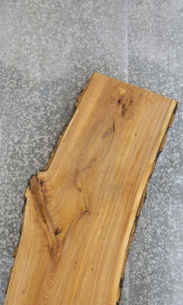 Live Edge Bark Ash Bar/Kitchen Table Top Wood Slab CLOSEOUT 20482