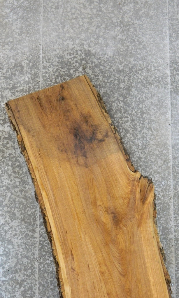 Live Edge Bark Ash Bar/Kitchen Table Top Wood Slab CLOSEOUT 20482