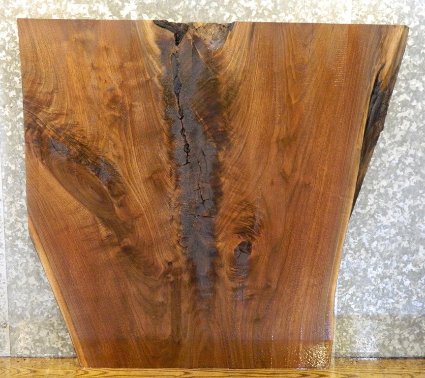Black Walnut Partial Natural Edge Coffee Table Slab CLOSEOUT 20758