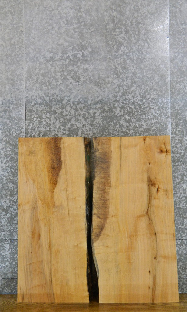 2- Live Edge Spalted Maple Bookmatched Desk/Table Slabs CLOSEOUT 39140-39141