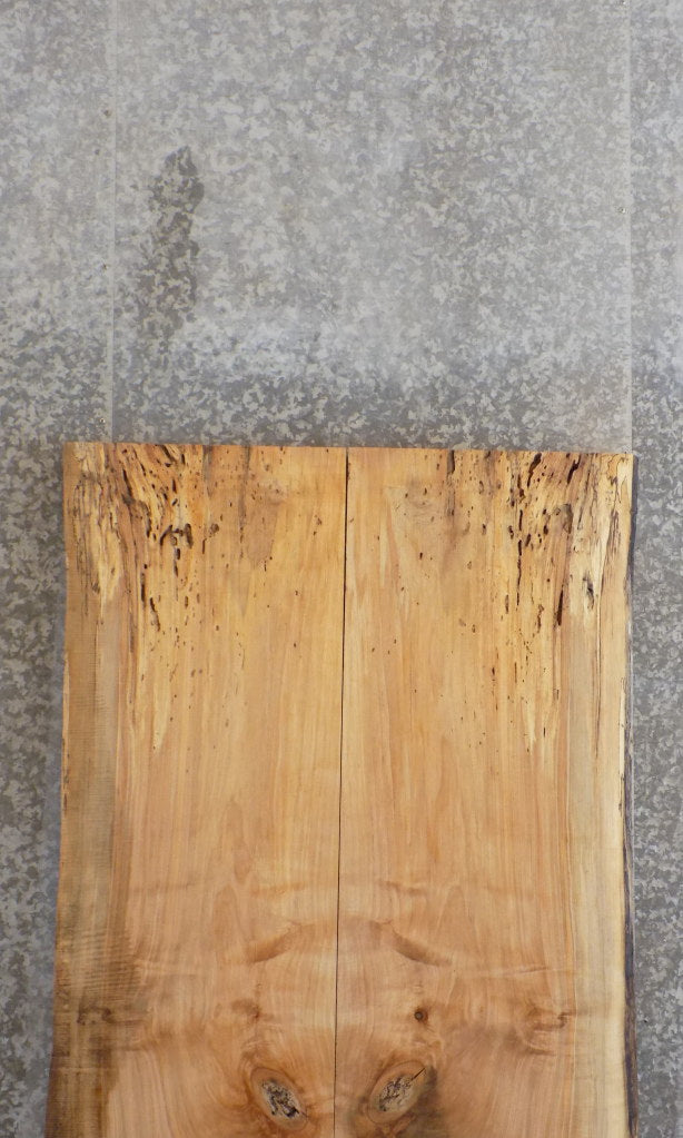 2- Bookmatched Live Edge Maple Kitchen Table Top Slabs CLOSEOUT 39381-39382