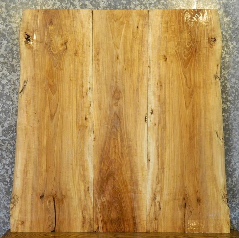 3- Live Edge Bookmatched Ash Table Top Wood Slabs CLOSEOUT 4581-4583