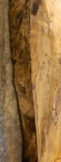 Thumbnail for 2- Natural Edge Spalted Maple Split Board Slab Halves CLOSEOUT 806