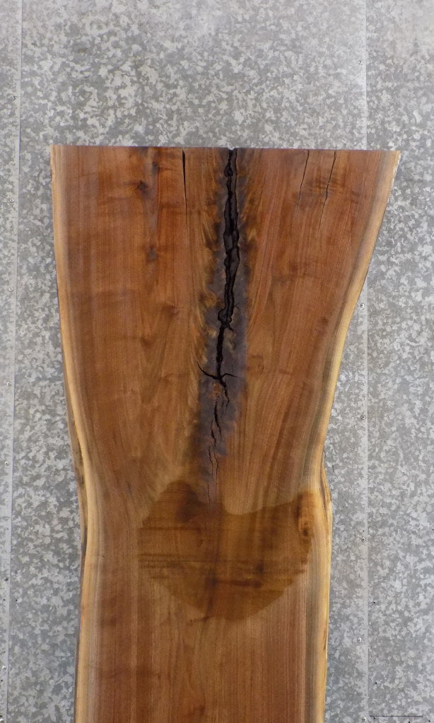 Highly Figured Black Walnut Live Edge Bar/Kitchen Table Top 1002