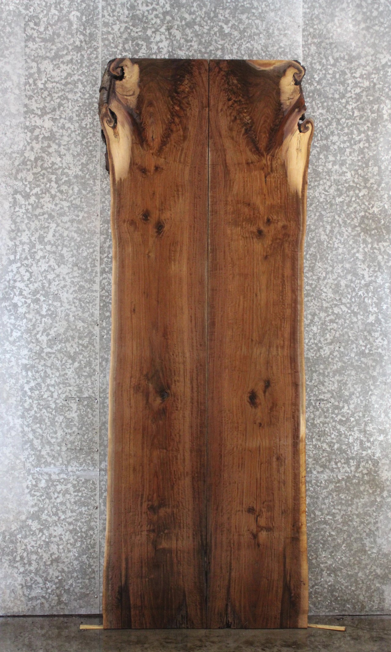 2- Black Walnut Live Edge Wood Dining Table Top/Bar Slabs 1019-1020