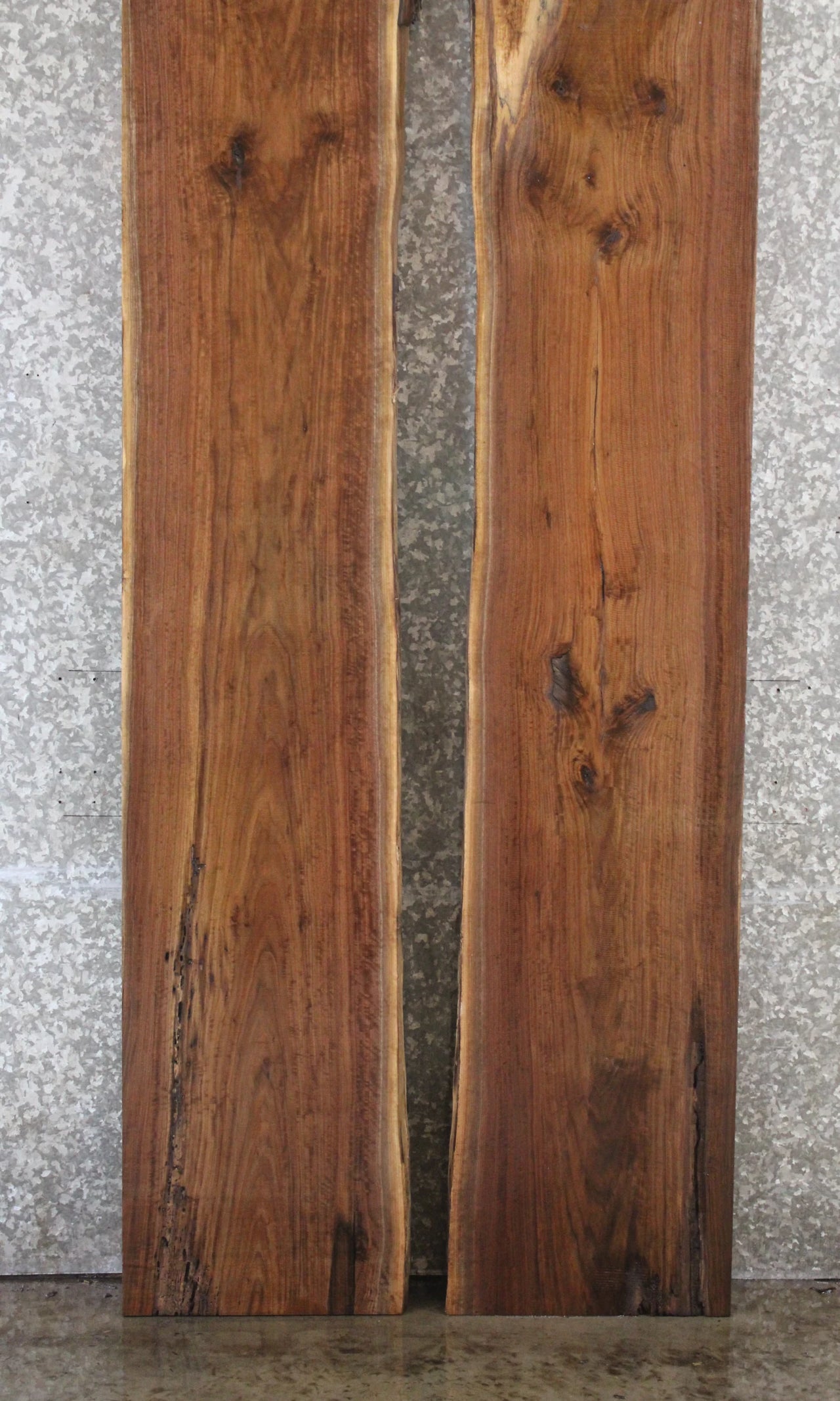 2- Black Walnut Live Edge Wood Dining Table Top/Bar Slabs 1019-1020