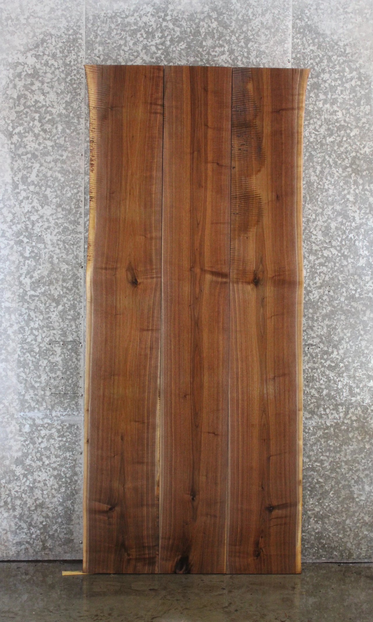 3- Black Walnut Live Edge Book Match Table Top 1022-1024