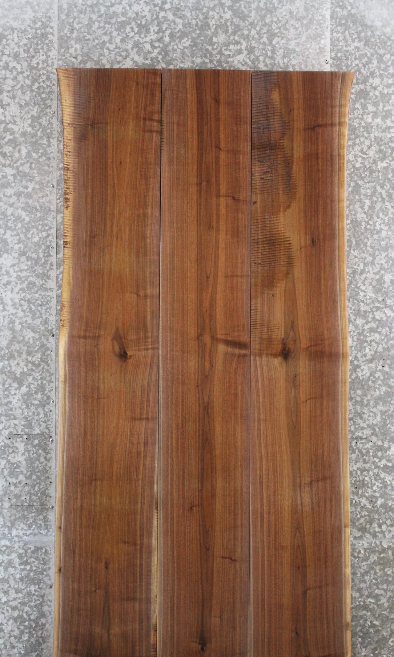 3- Black Walnut Live Edge Book Match Table Top 1022-1024