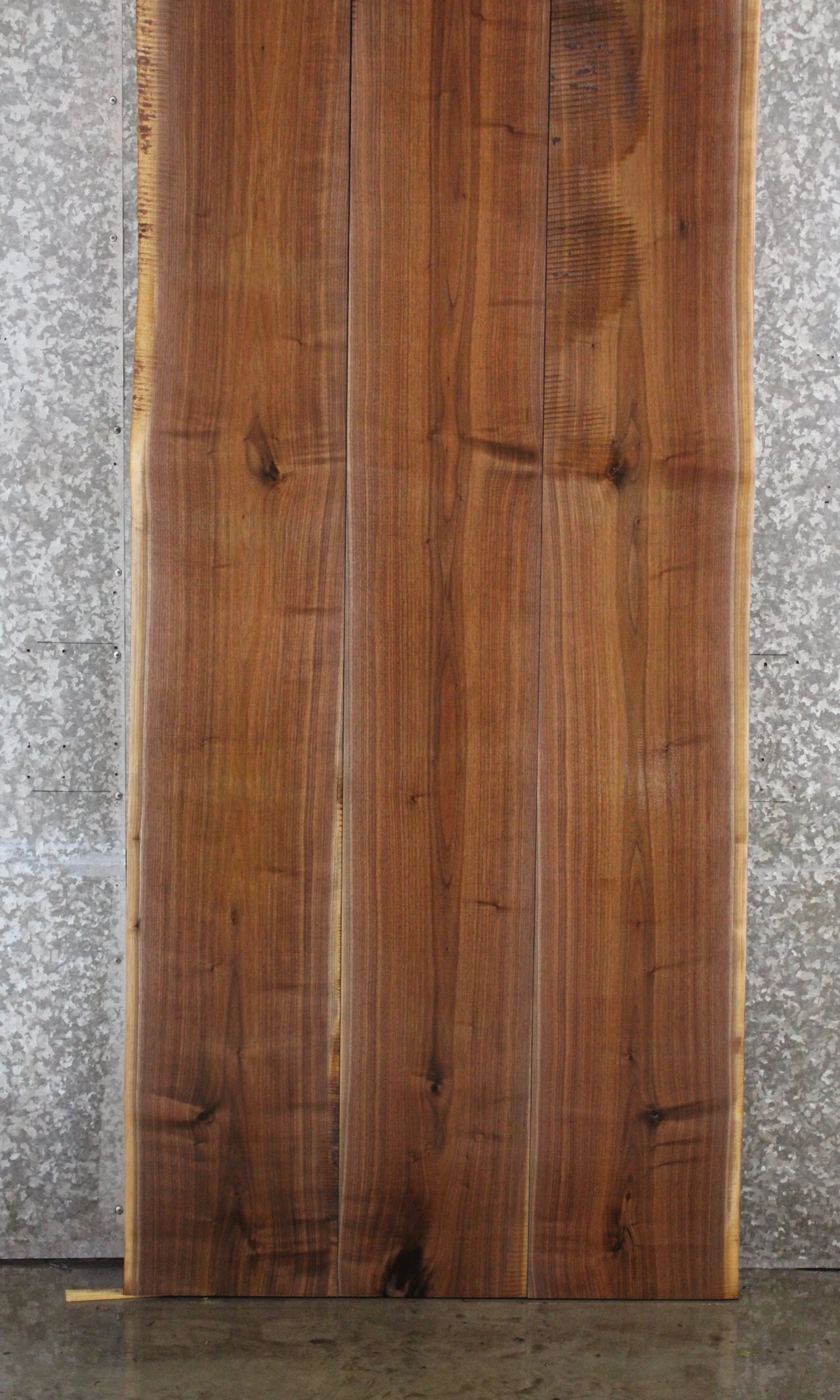 3- Black Walnut Live Edge Book Match Table Top 1022-1024