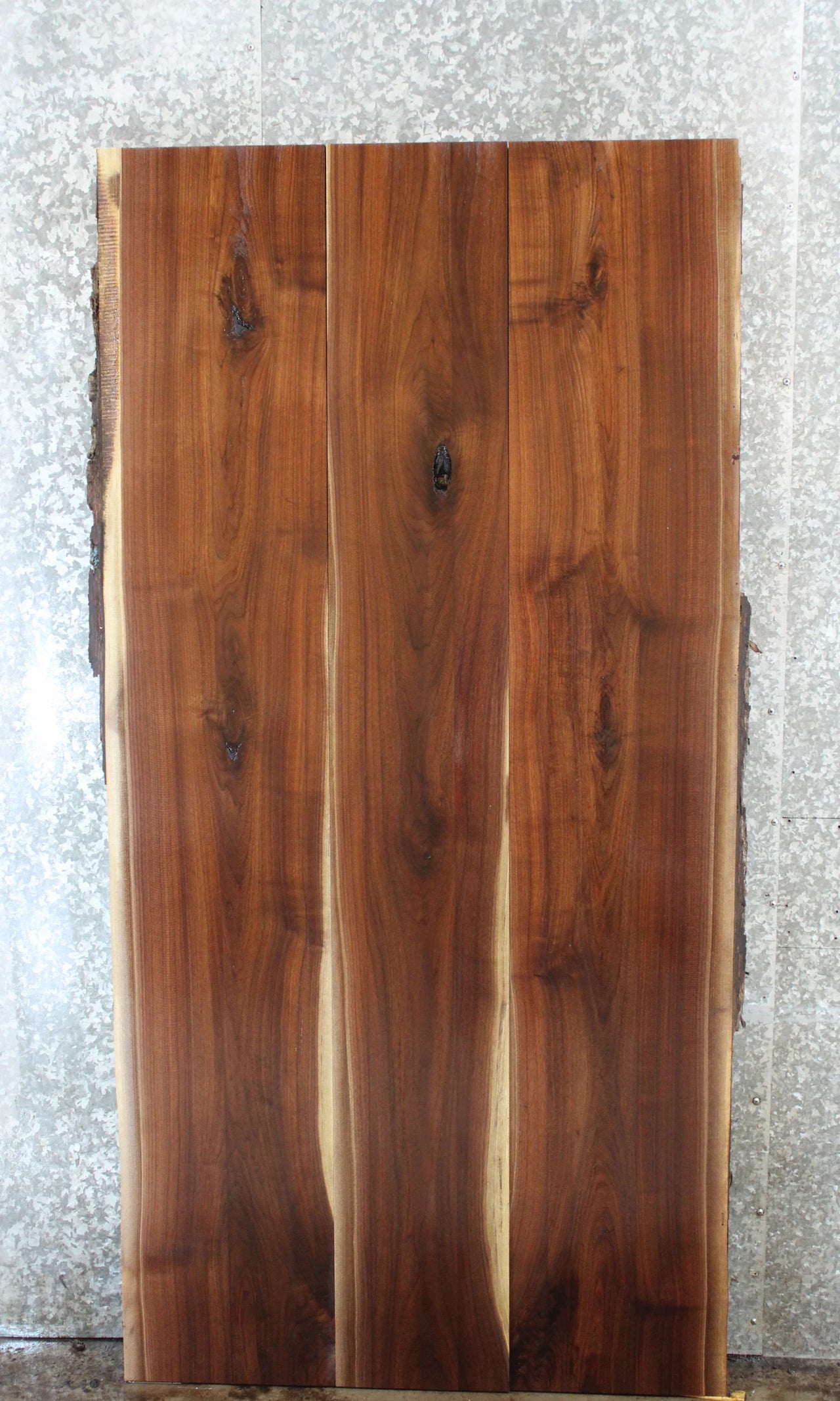 3- Live Edge Black Walnut Kitchen Table Top Slabs 1056-1058