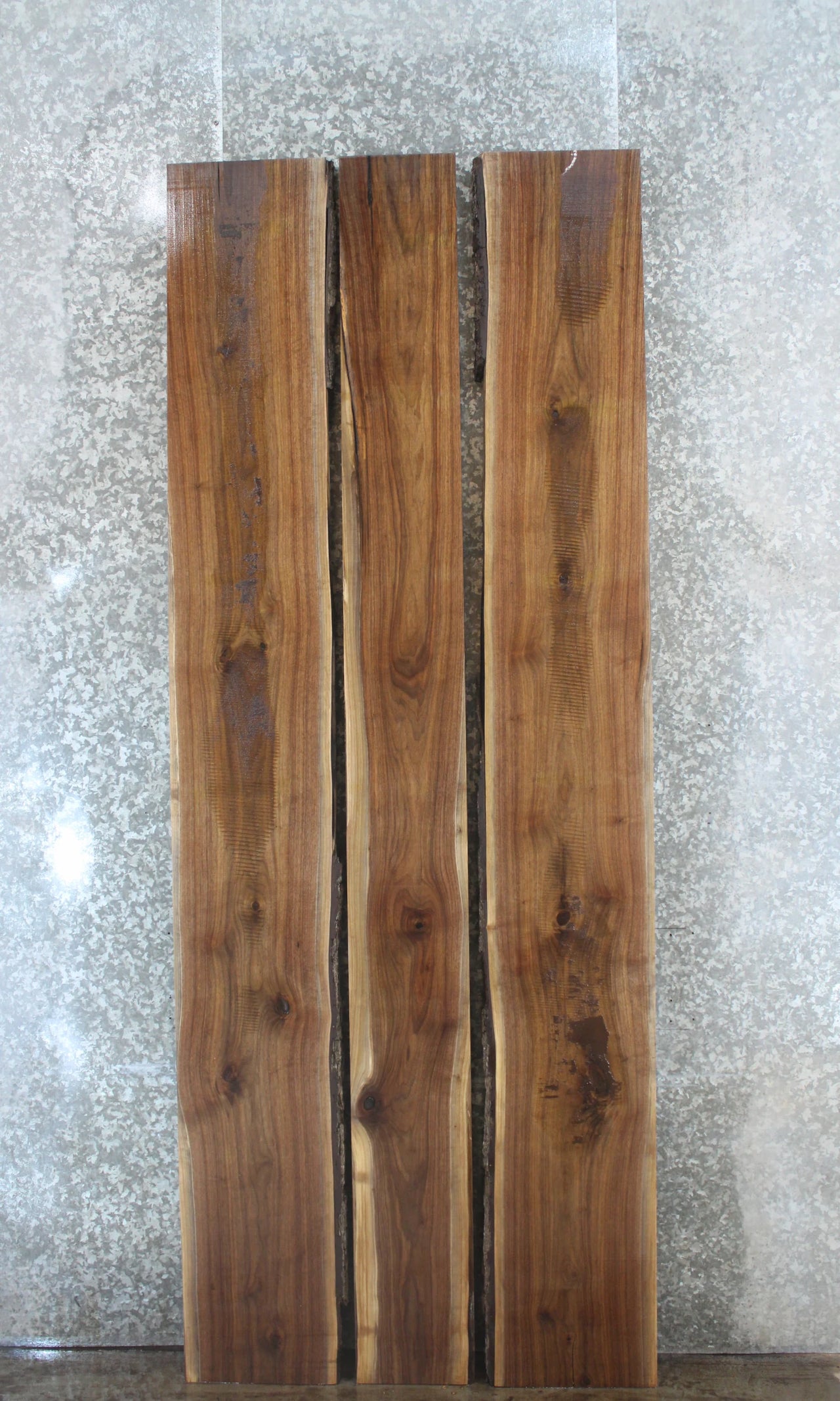3- Live Edge Black Walnut Dining/Conference Table Top Slabs 1068-1070