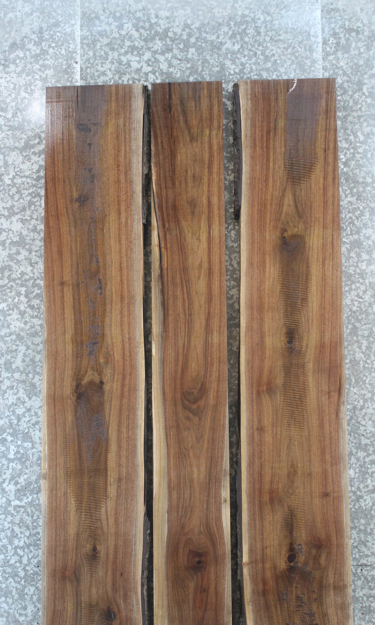 3- Live Edge Black Walnut Dining/Conference Table Top Slabs 1068-1070