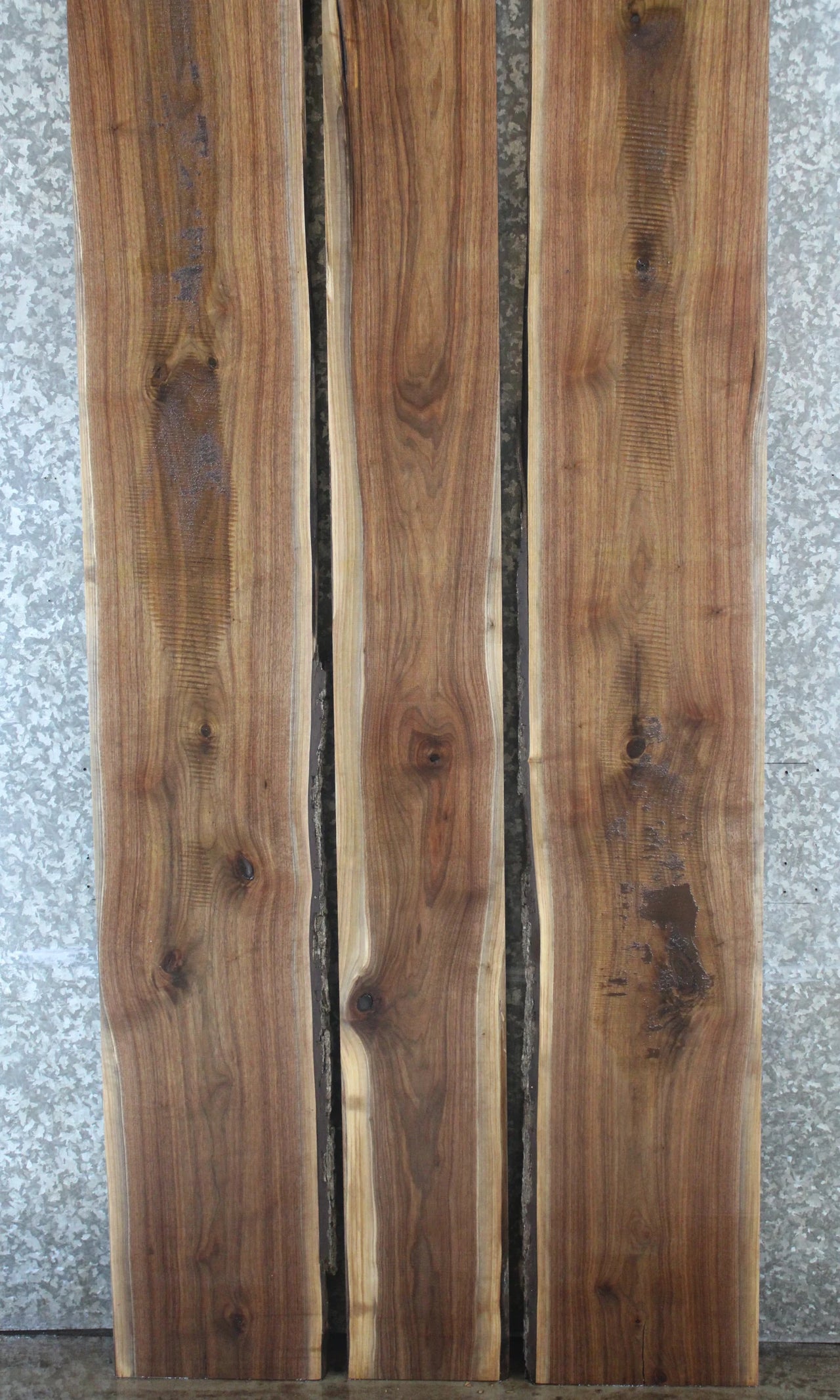 3- Live Edge Black Walnut Dining/Conference Table Top Slabs 1068-1070