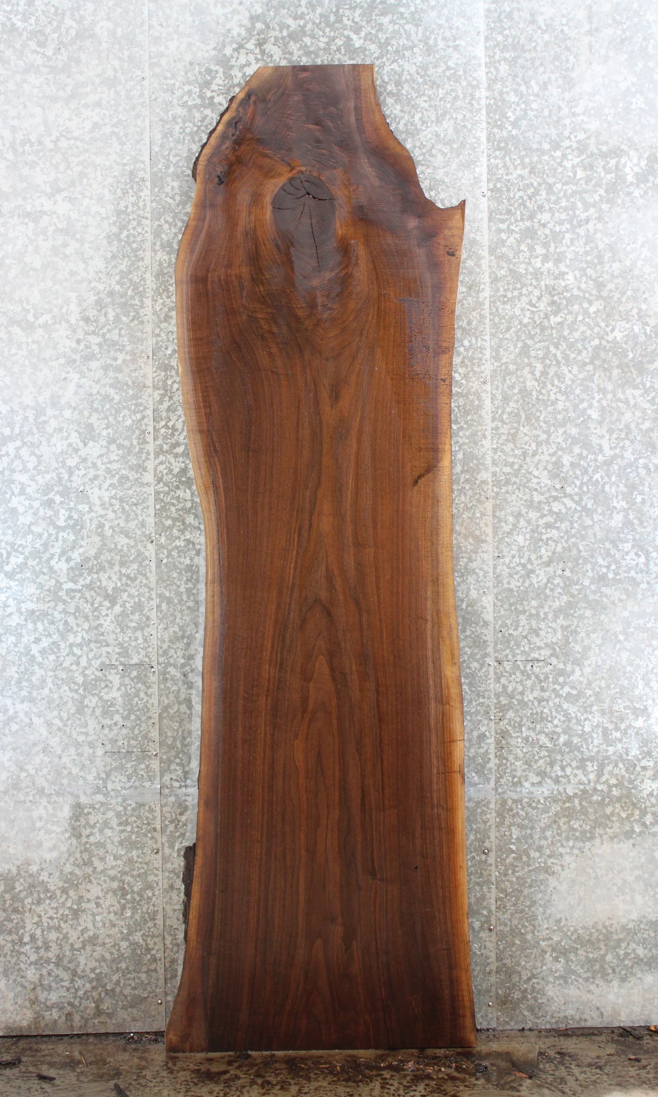 Live Edge Black Walnut Kitchen Table Top Slab, Bar Top 1089