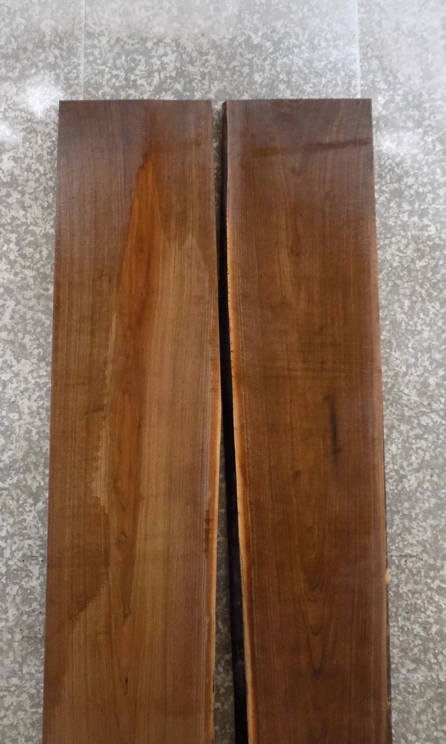 2- Live Edge Black Walnut Conference Table Top Slabs 1093-1094