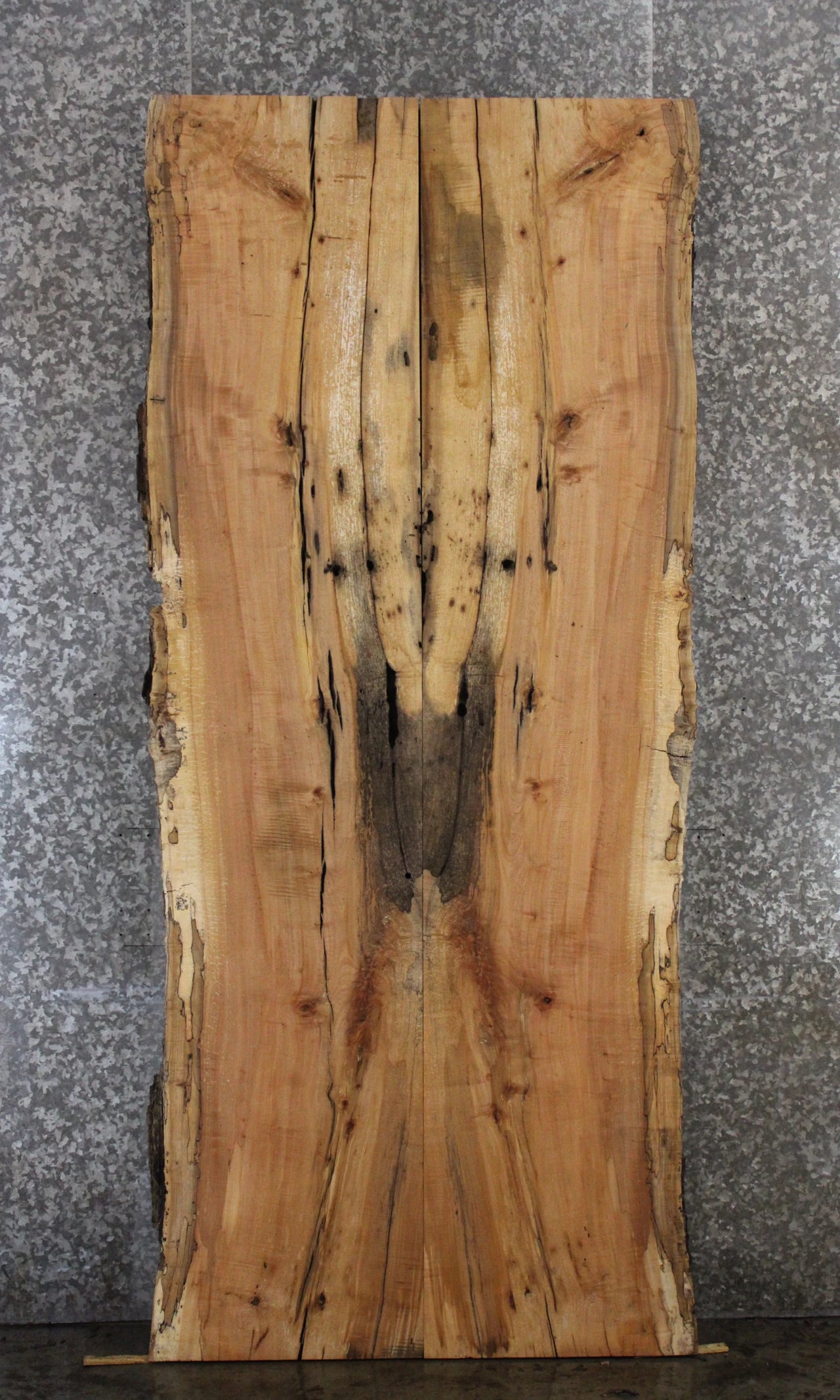 2- Spalted Maple Live Edge Book Match Table Top 11-12