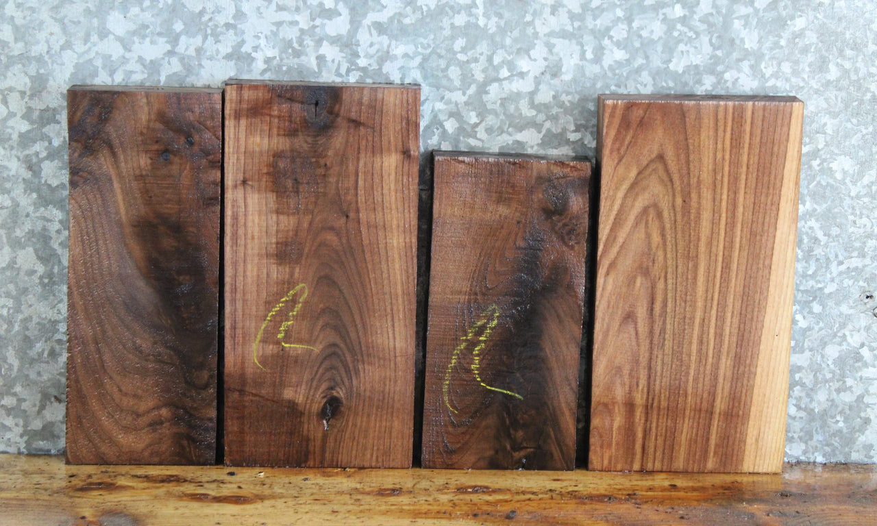 4- Live Edge Black Walnut Lumber Boards/Craft Pack 11000-11003