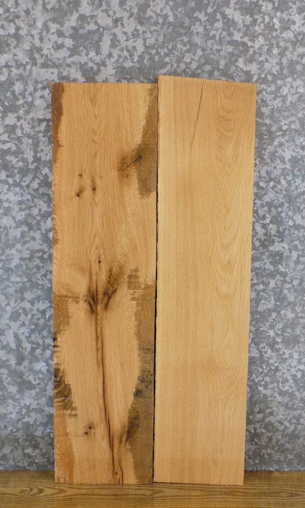2- Kiln Dried Reclaimed White Oak Lumber Boards/Craft Pack Slabs 11007-11008