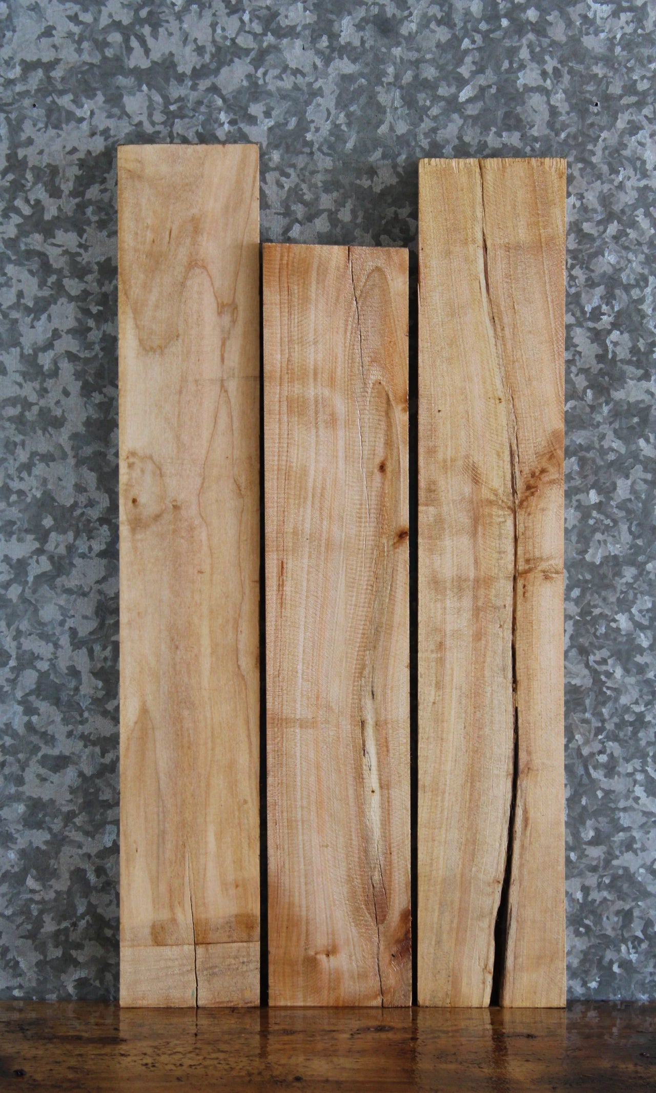 3- Live Edge Maple Lumber Boards/DIY Project 11075-11077