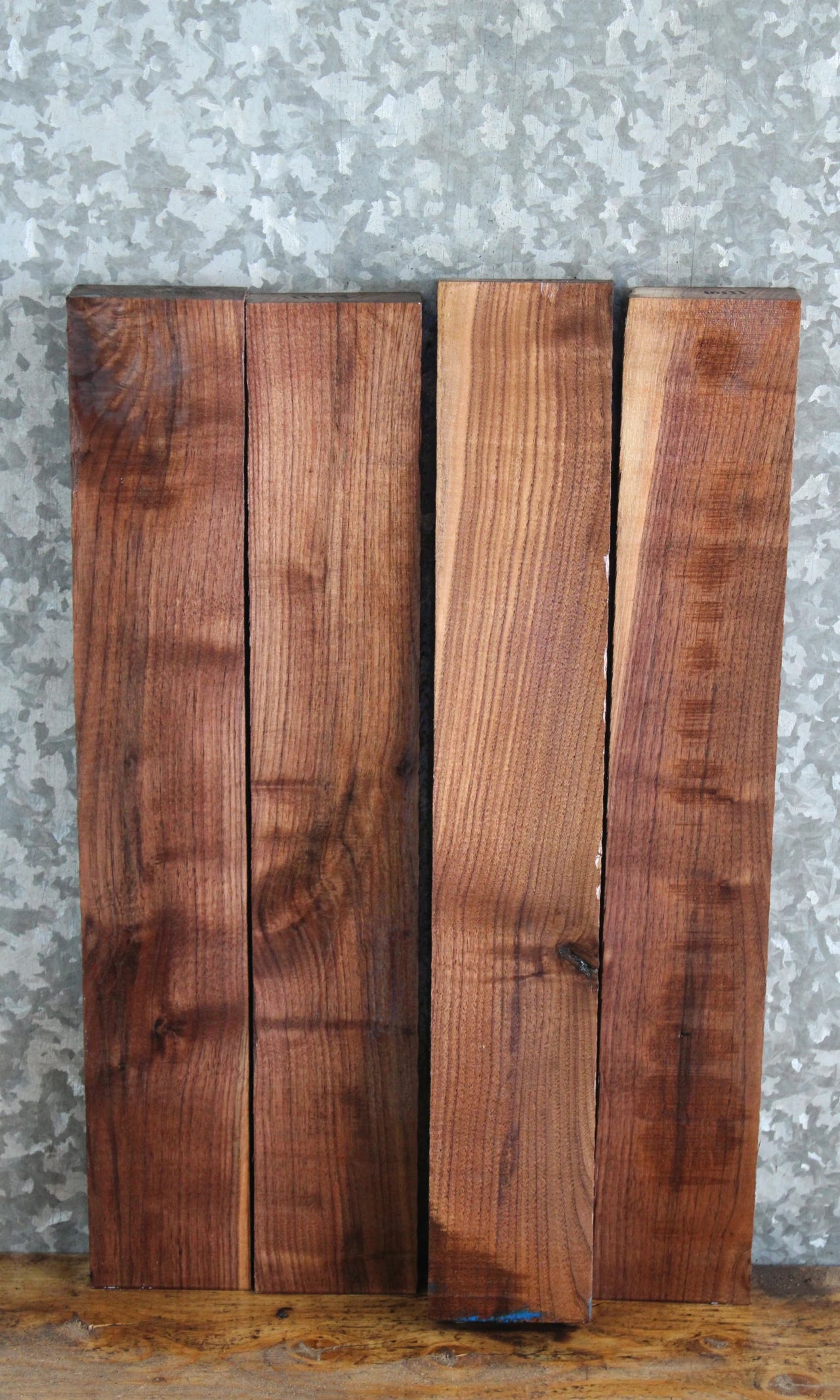 4- Salvaged Black Walnut Lumber Boards/Craft Pack 11098-11101