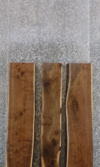 Thumbnail for 3- Bookmatched Black Walnut DIY Live Edge Kitchen Table Top Slabs 1118-1120