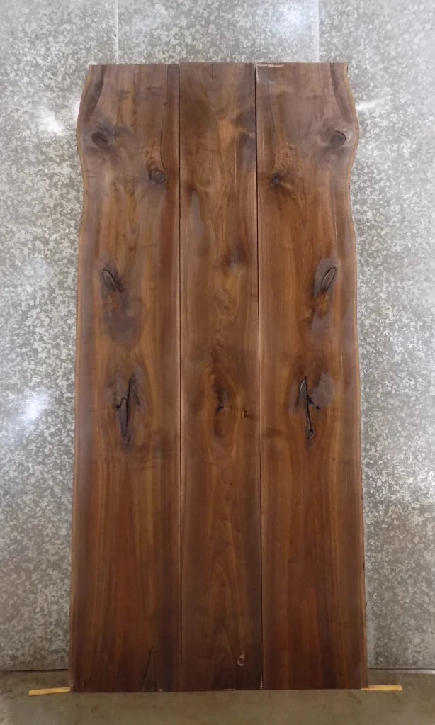 3- Live Edge Black Walnut Conference/Dining Table Top Slabs 1133-1135