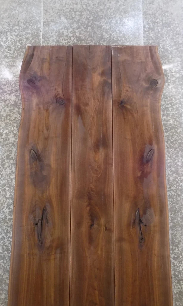 3- Live Edge Black Walnut Conference/Dining Table Top Slabs 1133-1135