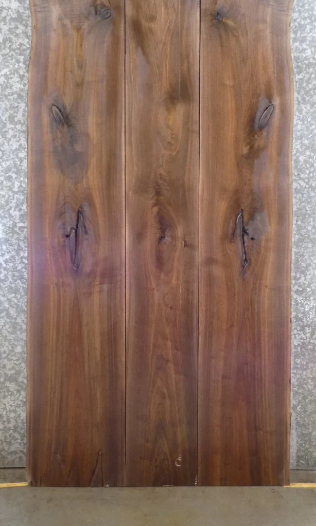 3- Live Edge Black Walnut Conference/Dining Table Top Slabs 1133-1135