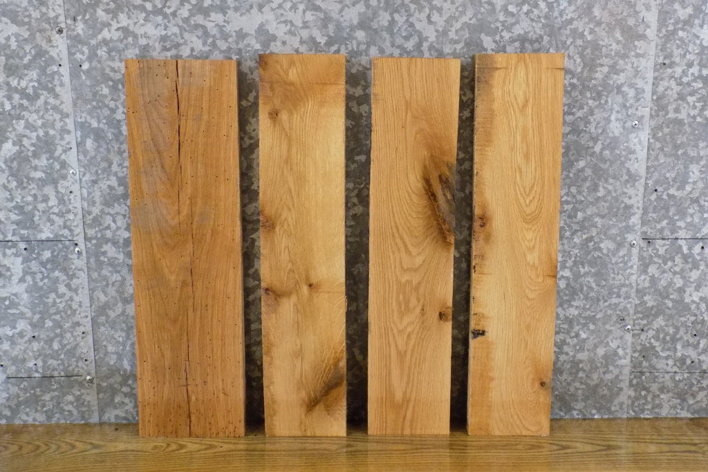 4- Kiln Dried Salvaged White Oak Craft/Lumber Pack/Shelf Slabs 11335-11336