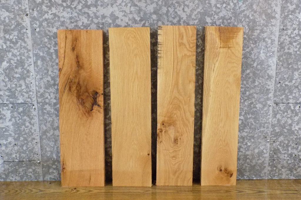 4- White Oak Rustic Wall/Book Shelves/Kiln Dried Lumber Pack 11362-11363