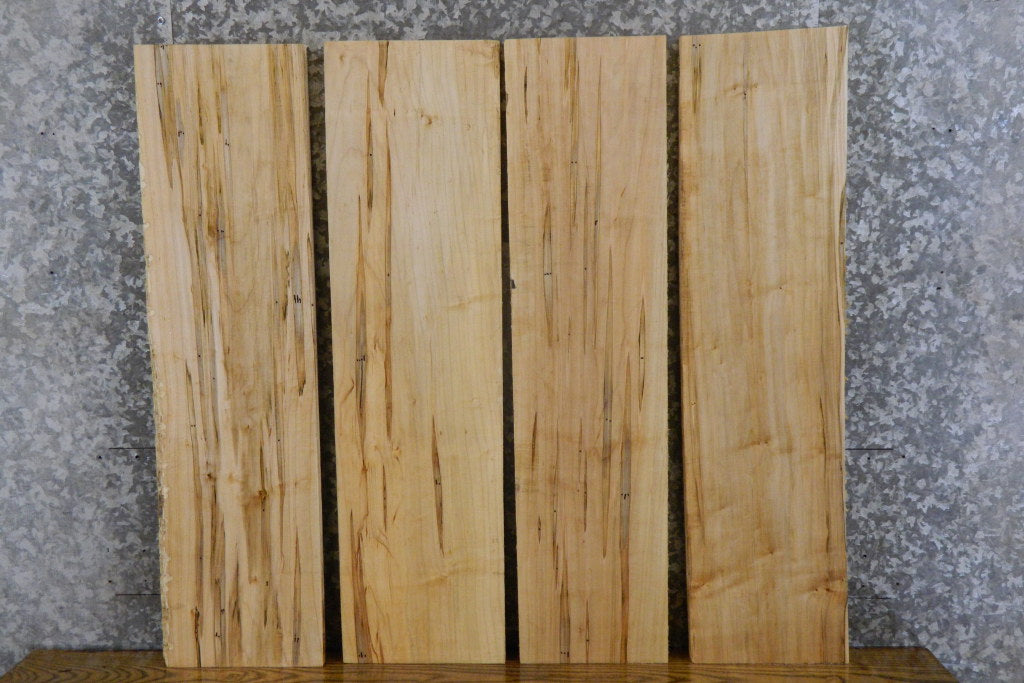 4- Ambrosia Maple Kiln Dried Rustic Craft Pack 11433-11436